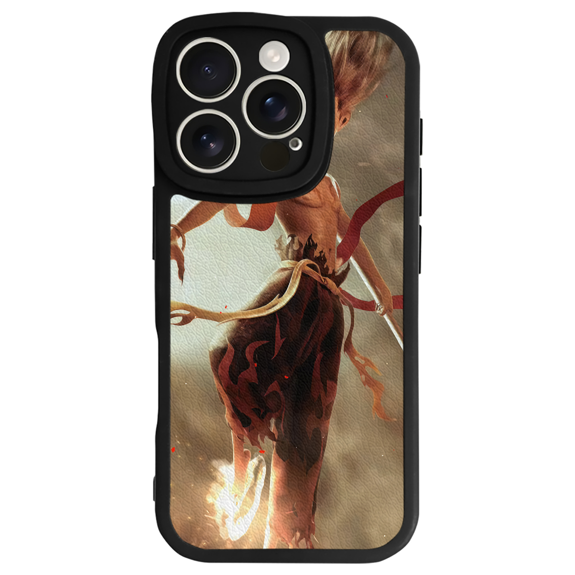 （画像用） Ne Zha 2 ナタ 魔童の大暴れ 【iPhone 16シリーズ対応】シリコンスマホケース（レザー調） 材質：シリコン